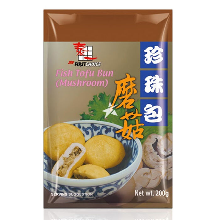 FIRST CHOICE FISH TOFU (MUSHROOM) 200G 泰一 蘑菇珍珠包 200G 0694