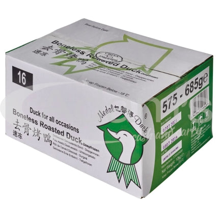 MEDAL DUCK BONELESS ROASTED DUCK 575-685G X 16 PCS CASE 乜都得 無骨烤鴨 575-685G X 16 件 原箱 0111C