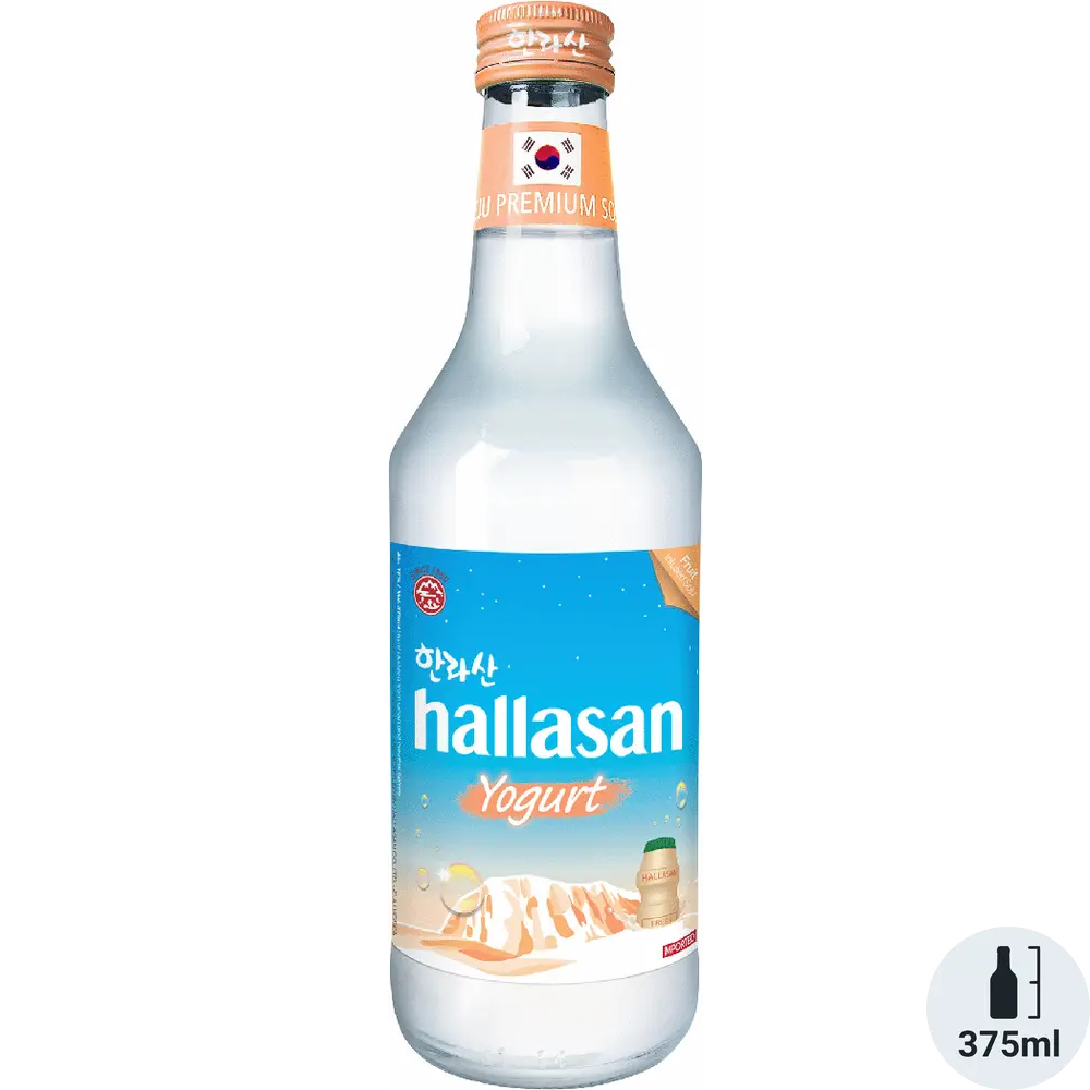 HALLASAN YOGURT SOJU 375ML  X 20 PCS CASE 濟州漢拏山 酸奶味燒酒12度 375ml X 20 件 原箱 0662C