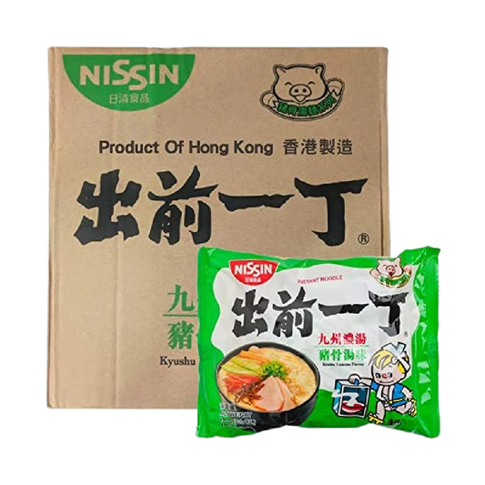 NISSIN KYUSHU TONKOTSU FLAVOUR 100G X 30 PCS CASE 香港 出前一丁 九州豬骨濃麵 100G X 30 件 原箱 0112C