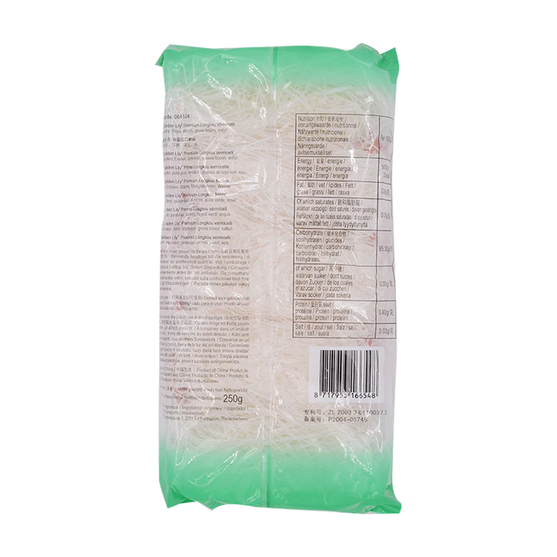 GOLDEN LILY  PREMIUM LONGKOU VERMICELLI (8X50G) 金百合 特級龍口粉絲（8X50G）0153