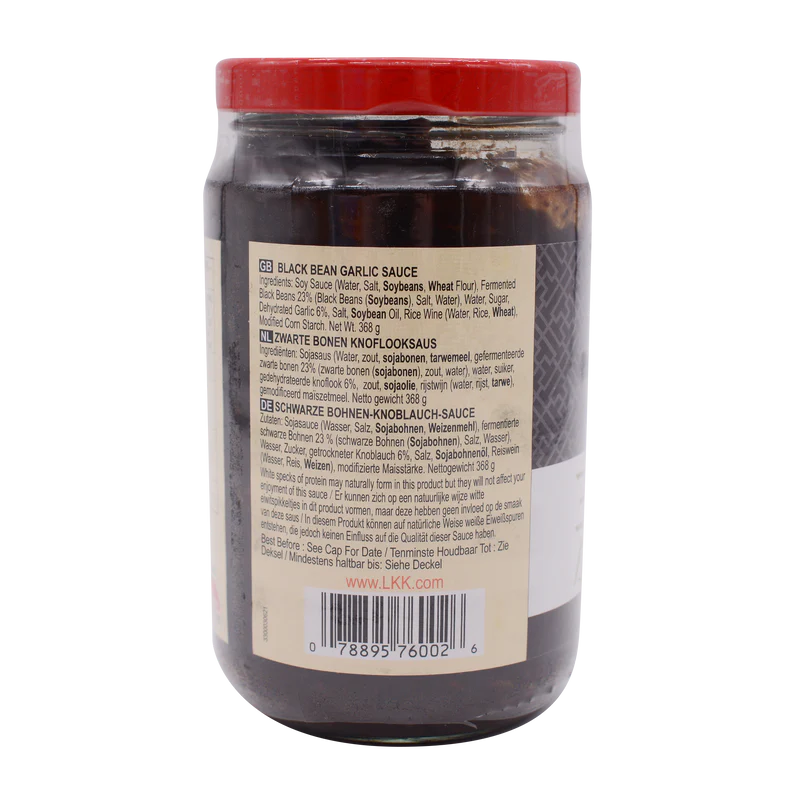 LEE KUM KEE BLACK BEAN GARLIC SAUCE 368G X 12 PCS CASE 李錦記 蒜蓉豆豉醬 368G X 12 件 原箱 0201C