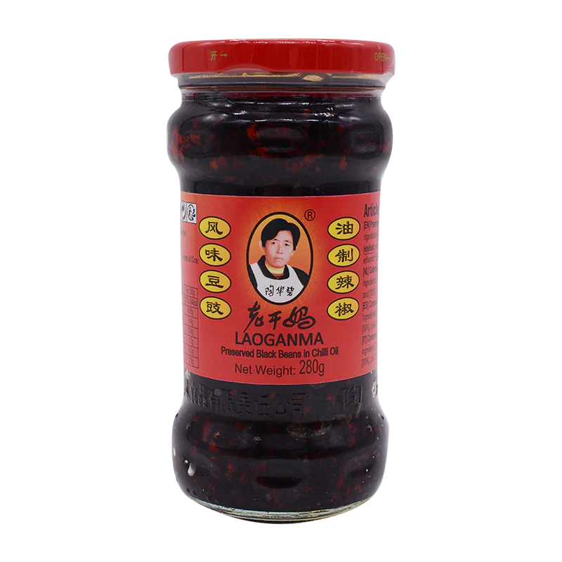 LAOGANMA Preserved Black Beans Chilli Oil 280G 老干媽 風味豆豉油辣椒 280G 0212