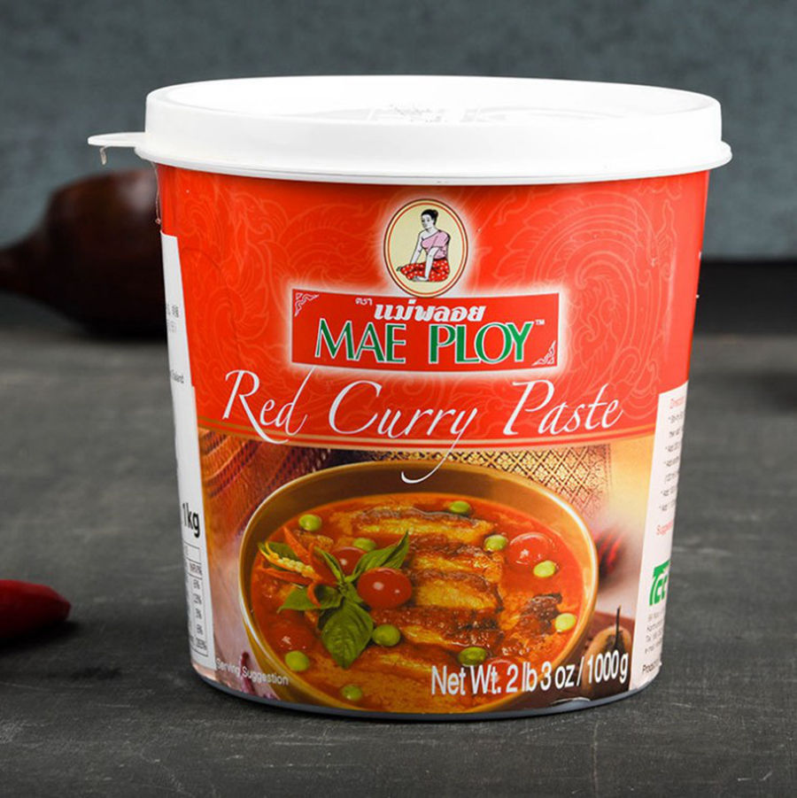MAE PLOY RED CURRY PASTE 1KG X 12 PCS CASE MAE PLOY 紅咖喱醬 1KG X 12 件 原箱 0252C