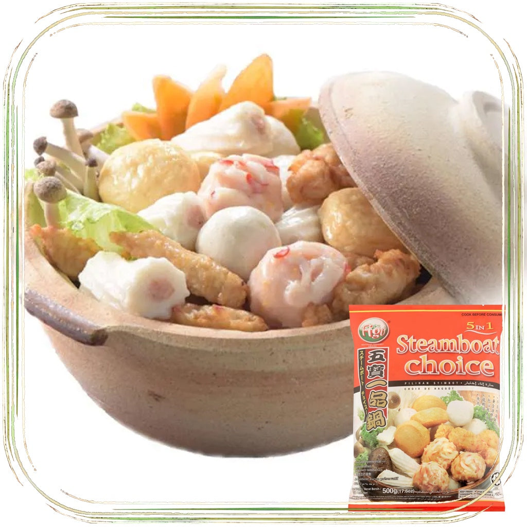 FIGO STEAMBOATCHOICE 5IN1 500G 飛哥 五寶一品鍋500G 0165