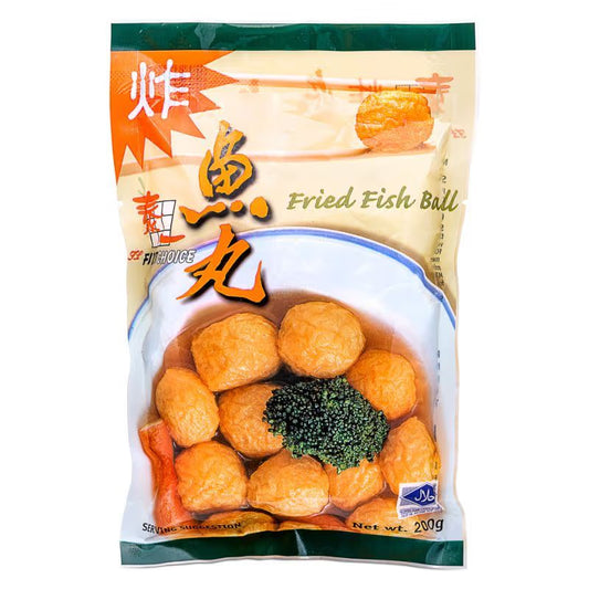 First Choice Fried Fish Ball 200G X 50 PCS CASE 泰一 炸魚蛋 200G X 50 件 原箱 0695C