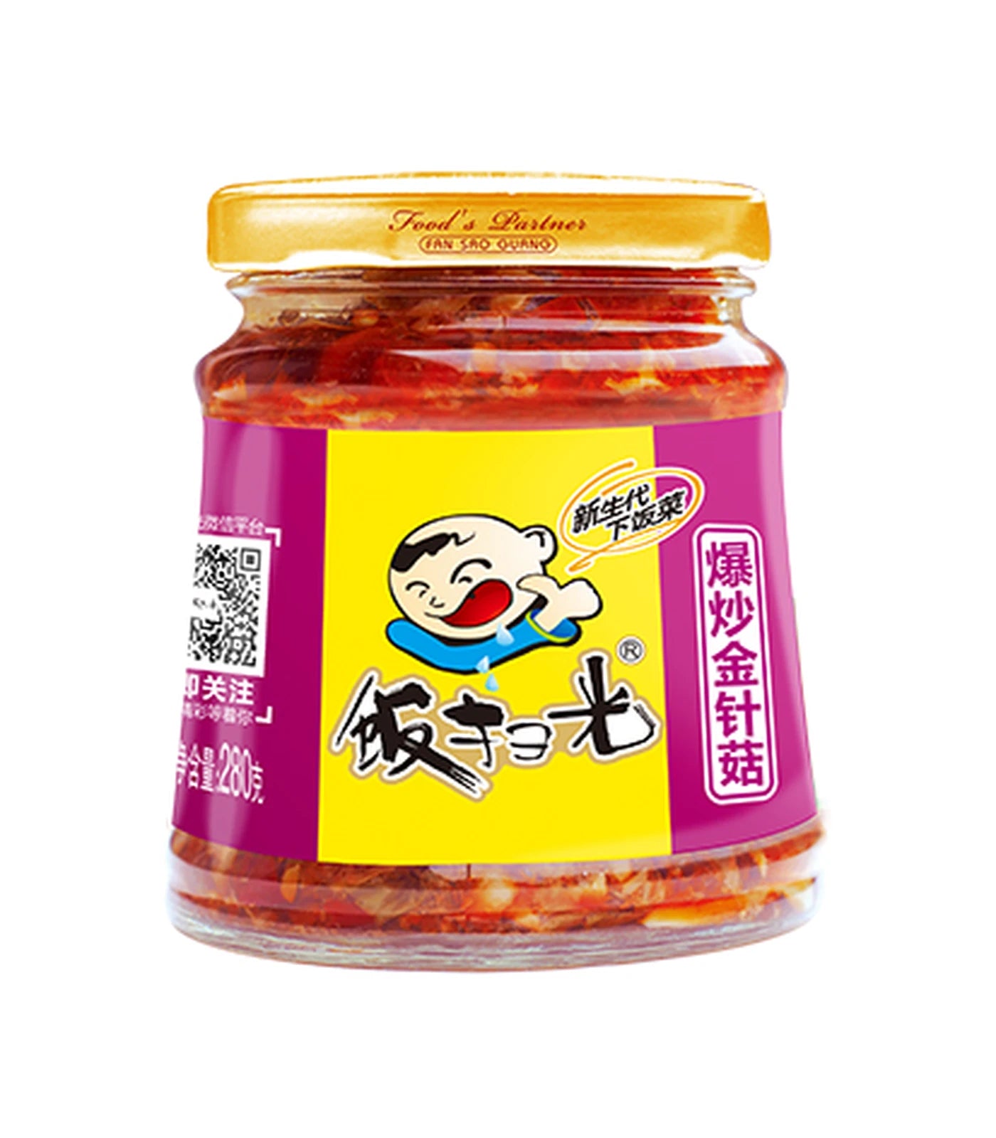 FSG Fried Enokitake Mushroom 280G X 12 PCS CASE 飯掃光 爆炒金針菇 280G X 12 件 原箱 1045C