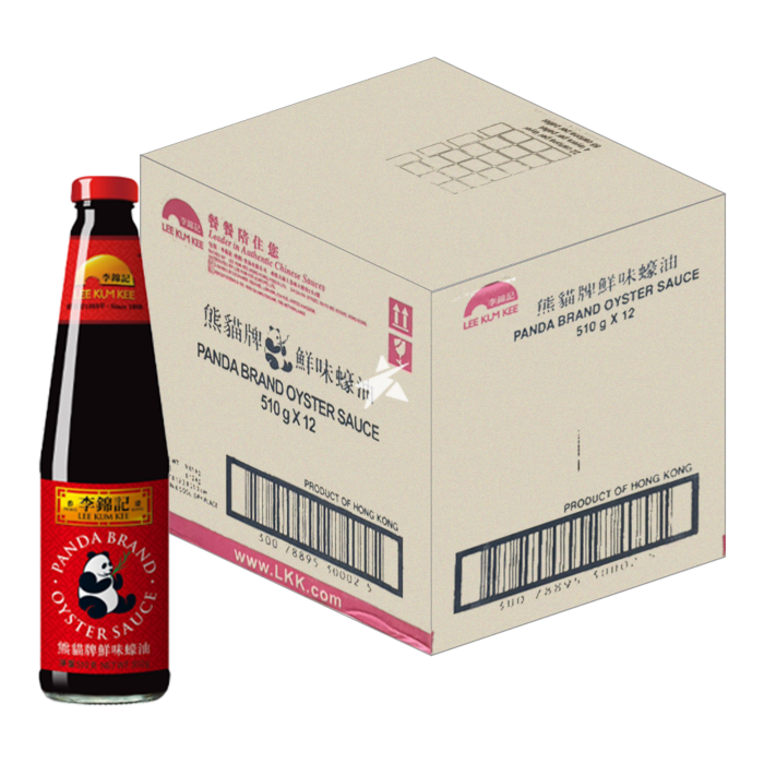 LEE KUM KEE PANDA OYSTER SAUCE 510G X 12 PCS CASE 李錦記 熊貓蠔油510G X 12 件 原箱 0074C