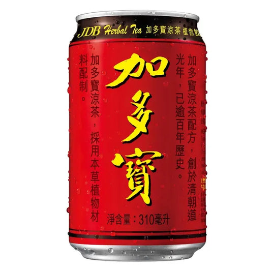 JDB RED CANNED HERBAL TEA 310ML 加多寶 涼茶 310ml 0675