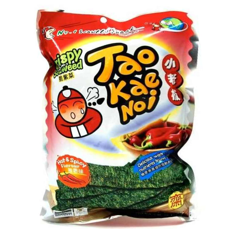 TAO KAE NOI CRISPY SEAWEE HOT&SPICY 32G 小老板 脆辣香味紫菜 32G 0663