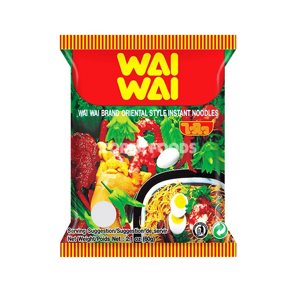 WAI WAI INSTANT NOODLE ORIENTAL STYLE 60G 威威 即食麵 (原味) 60G 0167