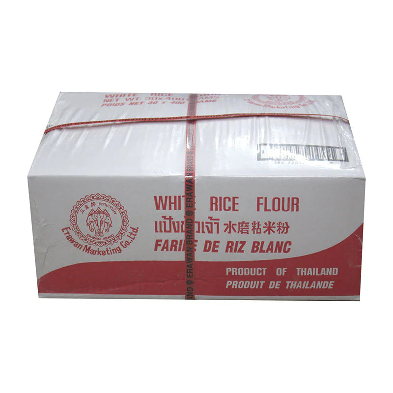 ERAWAN RICE FLOUR 400G X 30 PCS CASE 三象 水磨粘米粉 400G X 30 件 原箱 0196C