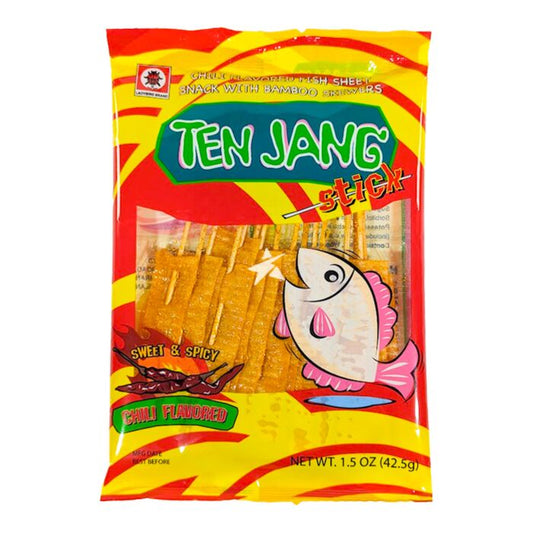 LADYBIRD TEN JANG STICK SWEET SPICY 42.5G 瓢蟲牌 甜辣味魚肉片串 42.5G 0680