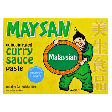 MAYSAN MALAYSIAN CURRY SAUCE PASTE 448G X 12 PCS CASE 美生 馬來西亞咖哩醬 448G X 12 件 原箱 0303C