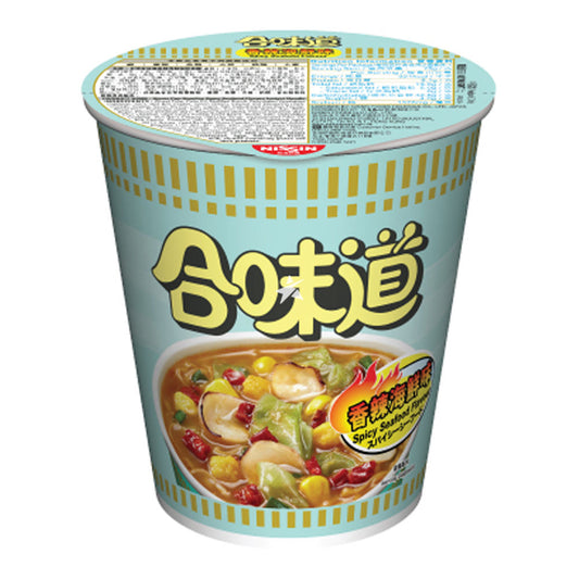 NISSIN CUP NOODLE SPICY SEAFOOD FLAV 72G 日清 合味道 (香港) 香辣海鮮杯麵 72G 0122
