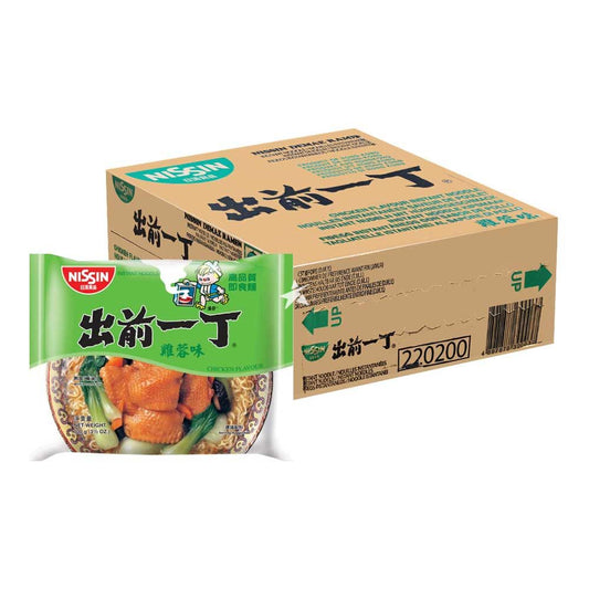 NISSIN CHICKEN FL NOODLE 100G X 30 CASE ­香港出前一丁 雞肉味湯麵100GX30 原箱 0061C