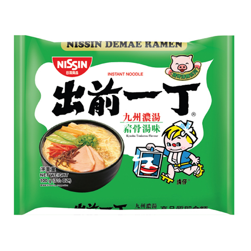 NISSIN KYUSHU TONKOTSU FLAVOUR 100G 香港出前一丁九州豬骨濃麵100G 0112