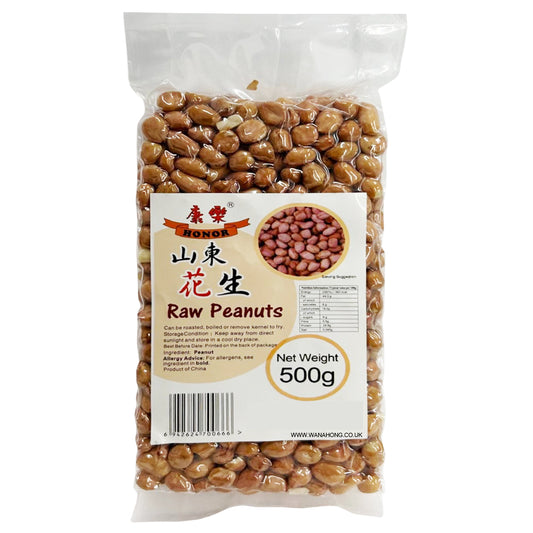 HONOR RAW PEANUTS 500G 康樂 山東生花生 500G 0261