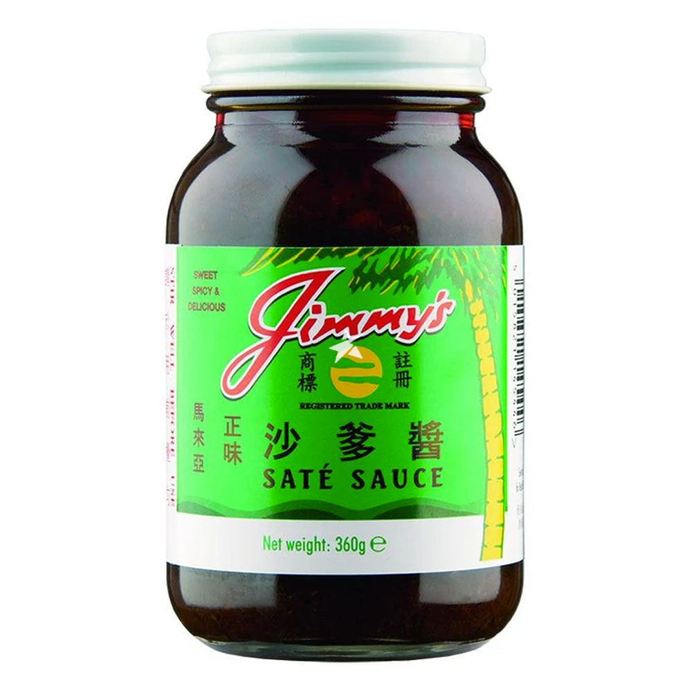 JIMMY'S SATE SAUCE 360G X 12 PCS CASE JIMMY'S 馬來亞沙爹醬360G  X 12 件 原箱 0257C