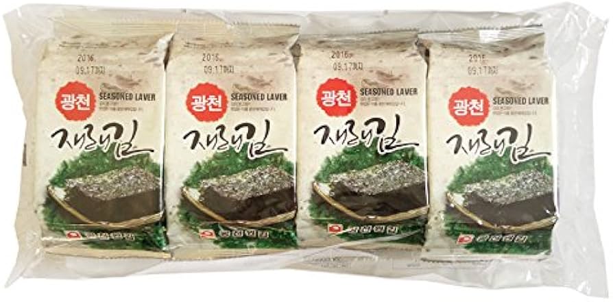 KWANGCHEON SEASONED SEAWEED (5GX8PKTS) 40G  廣川 韓國即食紫菜 (5GX8PKTS) 40G 0081