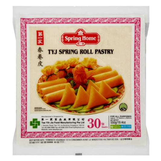 TYJ 10 INCH SPRING ROLL PASTRY 550G X 30 PCS CASE 第一家 春卷皮10寸(30張/550G) X 30 件 &nbsp;原箱 0065C