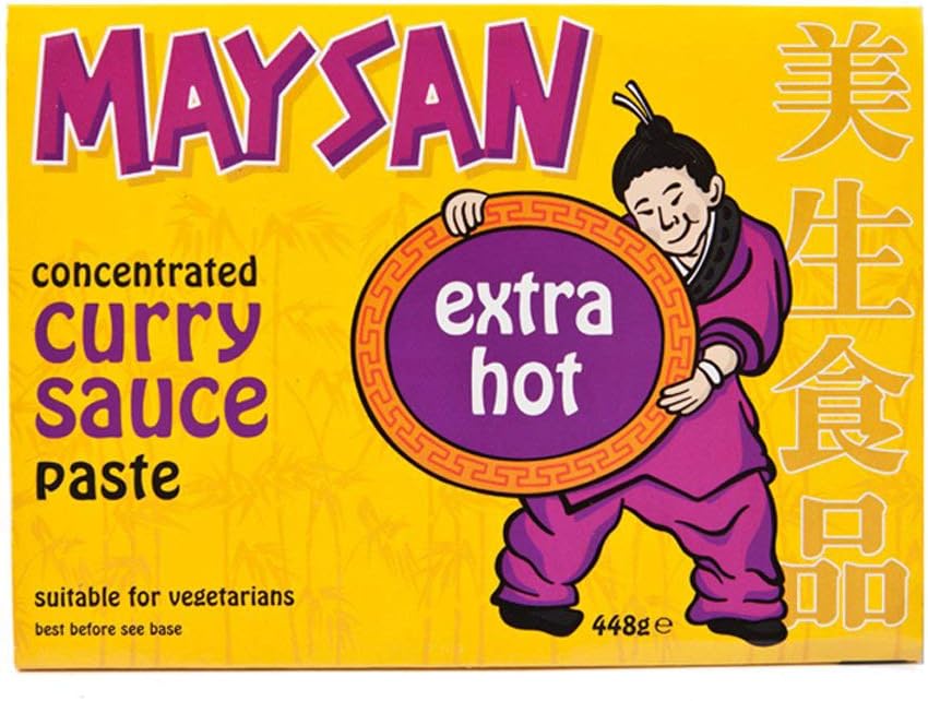 MAYSAN EXTRA HOT CURRY SAUCE PASTE 448G 美生 特級辣咖哩醬448G 0017