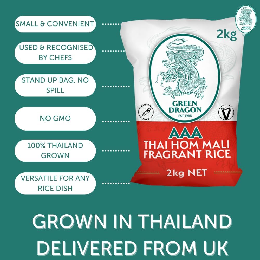 Green Dragon Thai Jasmine Rice 5kg 青龍牌 上等泰國茉莉香米 5kg 0166