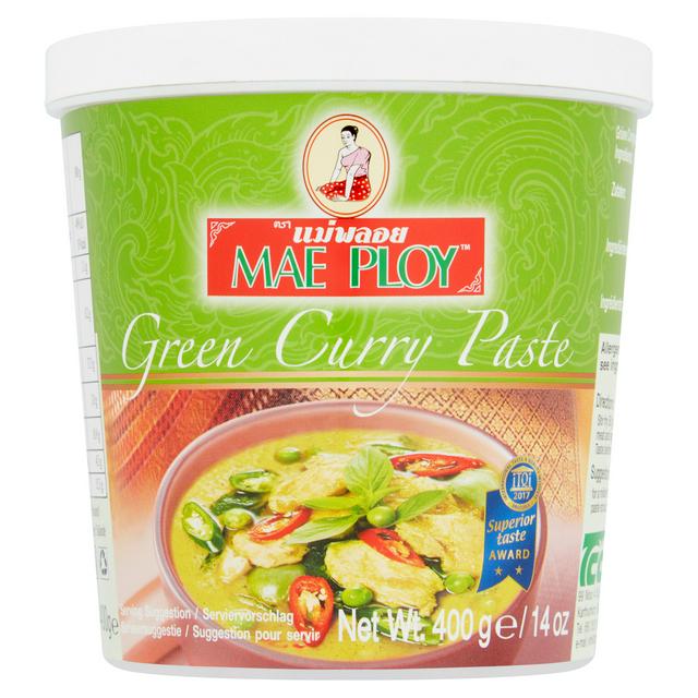 MAE PLOY GREEN CURRY PASTE 400G MAE PLOY 泰娘 青咖喱醬 400G 0123