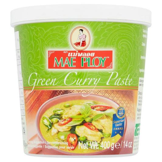 MAE PLOY GREEN CURRY PASTE 400G MAE PLOY 泰娘 青咖喱醬 400G 0123