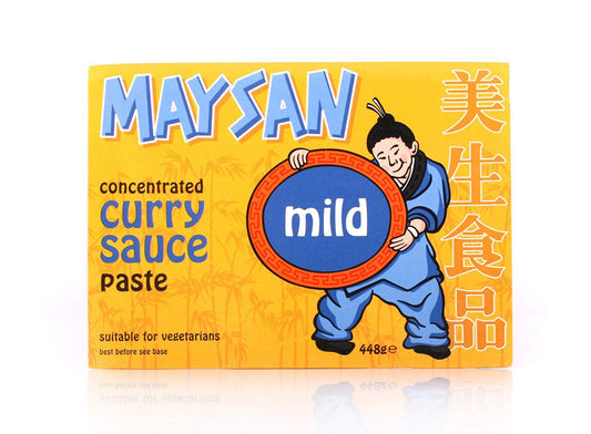 MAYSAN MILD CURRY SAUCE PASTE 448G  美生 溫和咖哩醬 448G 原箱 0091