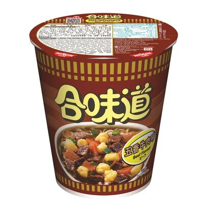NISSIN CUP NOODLE BEEF FLAVOUR 71G 日清 合味道 (香港) 五香牛肉杯麵 71G 0441