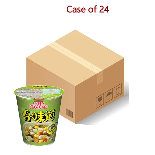 NISSIN CUP NOODLE CHICKEN FLAVOUR 71G X 24 PCS CASE 日清 合味道 (香港)  雞蓉味杯麵 71G X 24 件 原箱 0326C