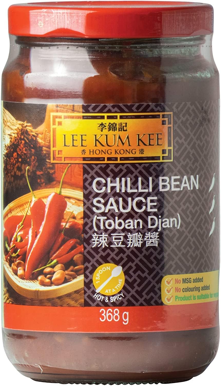 LEE KUM KEE CHILLI BEAN SAUCE 368G X 12 PCS CASE 李錦記 辣豆瓣醬 368G X 12 件 原箱 0210C
