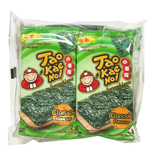 TAO KAE NOI ROASTED SEAWEED LAVER (8X2G) 16G 小老板 韓式烤紫菜 (8X2G) 16G 0666