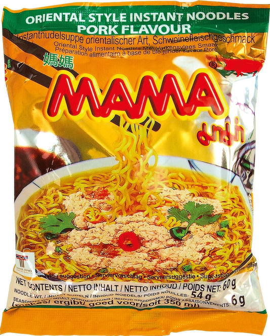 MAMA PORK NOODLE 55G MAMA 媽媽豬肉碎面 55G 0023