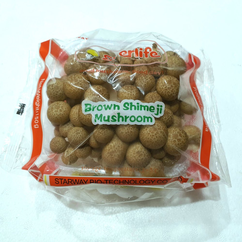 SMALL BROWN (CRAB) MUSHROOM PACK 150G (shimeji) 小棕色蘑菇包 / 蟹味菇  150G 0117