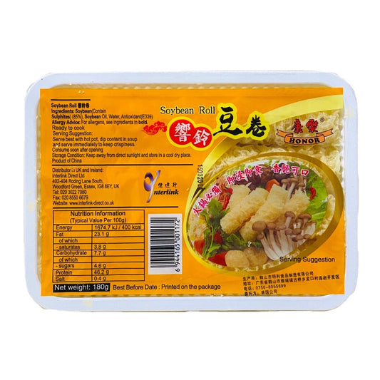 HONOR SOYEAN ROLL 180G 康樂 響鈴卷 180克 0127