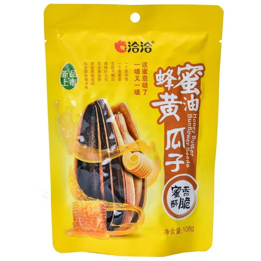 CHA CHA SUNFLOWER SEEDS HONEY 108G  洽洽 蜂蜜黃油味瓜子 108G 0672