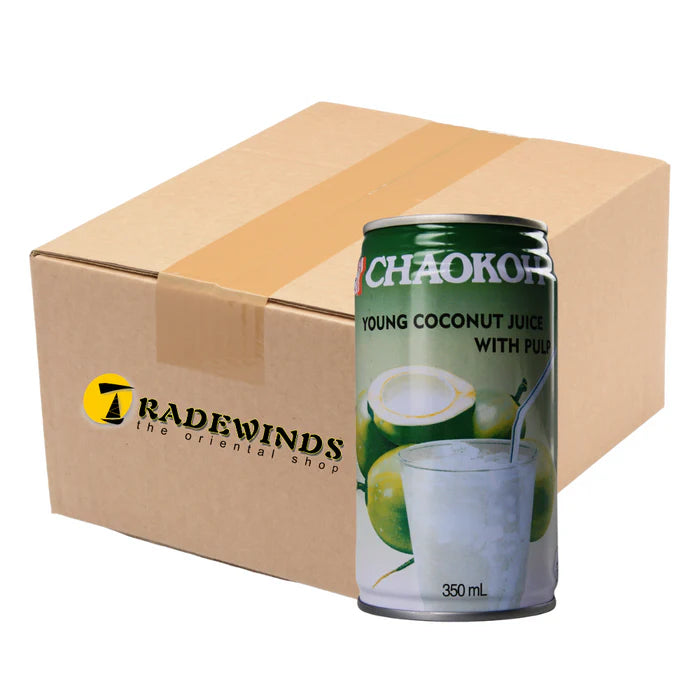 CHAOKOH YOUNG COCONUT JUICCE WITH PULP 350ML X 24 PCS CASE CHAOKOH 泰國 椰汁連肉 350ML X 24 件 原箱  0232C