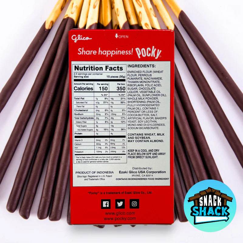 GLICO POCKY CHOCOATE 49G 固力果 百力滋 巧克力味 49G 0185