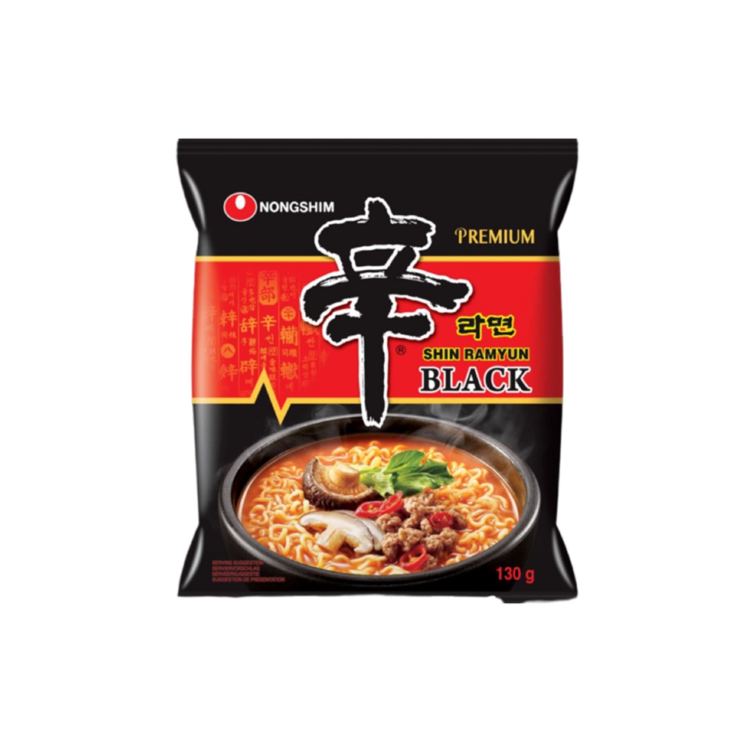 NONGSHIM SHIN RAMEN NOODLES BLACK 130G 農心 辛辣麵黑色130G 0245