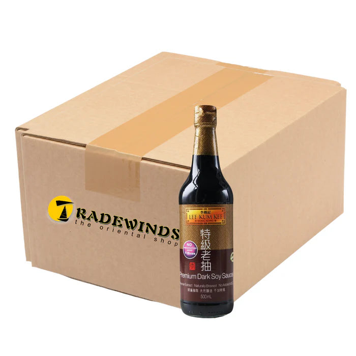 LEE KUM KEE PREMIUM DARK SOY SAUCE 500ML X 12 PCS CASE 李錦記 特級老抽 500ML X 12 件 原箱 0113C