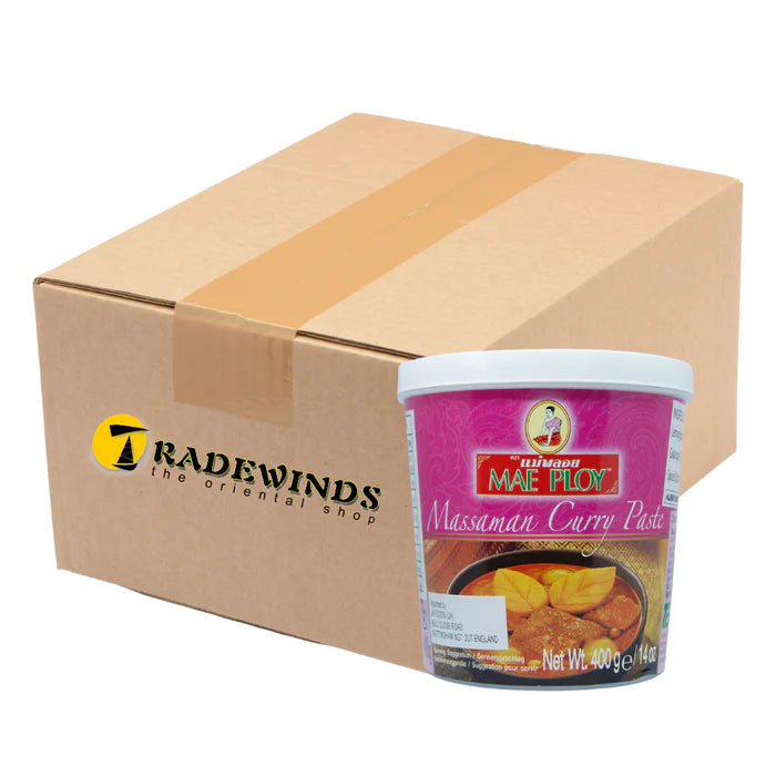 MAE PLOY MASSAMAN CURRY PASTE 400G X 24 PCS CASE MAE PLOY 泰國 瑪莎曼咖哩醬 400G X 24 件 原箱 0237C