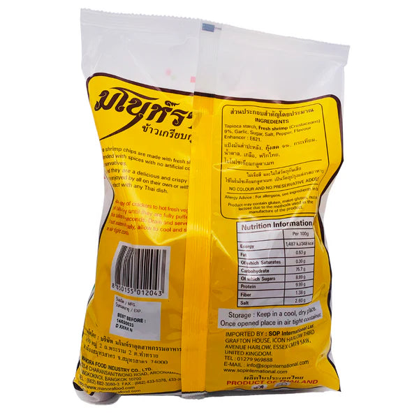 MANORA SHRIMP CHIPS 500G X 20 PCS CASE MANORA 泰國蝦片 500G X 20 件 原箱 0115C