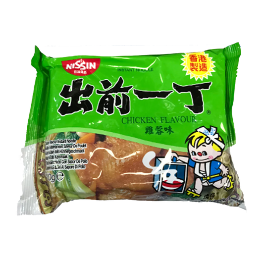 NISSIN CHICKEN FLAVOUR NOODLE 100G 香港出前一丁 雞肉味湯麵100G 0061