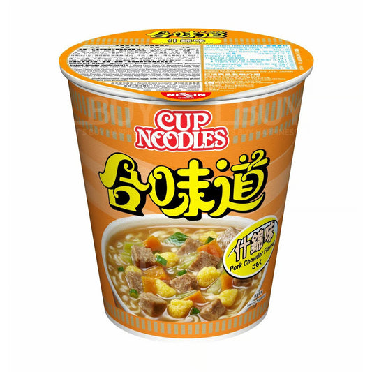 NISSIN Cup Noodles Pork Chowder Flav 75G 日清 合味道 (香港) 什錦味杯麵 75G 0681