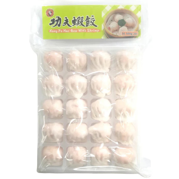KUNG FU HAR GOW WITH SHRIMP 500G 功夫 越南蝦餃500G (20 Pcs) 0013