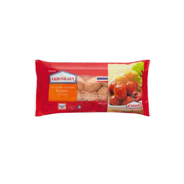 SKHONKAEN THAI E-SAAN SAUSAGES 360G X 12 PCS CASE SKHONKAEN 冷凍泰式香腸 360G X 12 件包 原箱 0226C