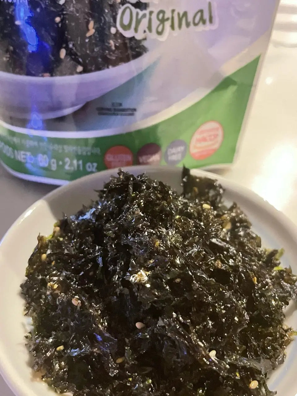SURASANG SEASONED SEAWEED 60G X 20 PCS CASE SURASANG 三進牌 韓國芝麻海苔碎原味 60G X 20 件 原箱 0301C