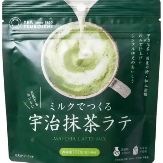 Tsuboichi Matcha Latte Mix 100g X 12 PCS CASE Tsuboichi 宇治抹茶拿鐵粉 100G X 12 件 原箱 1242C